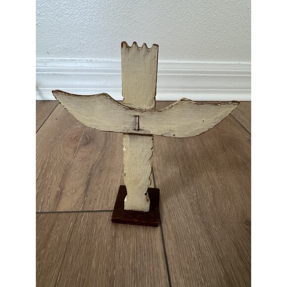 Vintage Hand Carved Pacific NW American Indian Totem Pole Souvenir MCM6” Fetish - Picture 5 of 12